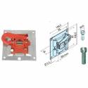Support P/R 3/20 avec rond Ø20 mm et goupille pour moteur Becker