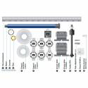 Kit de modernisation Somfy bloc baie pour Porte Fenêtre - Moteur RS100 io 15 Nm