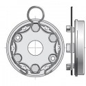 Support Universel Moteur Somfy Ø50mm & Ø60mm - Avec Anneau à Boucle - Entraxe 44mm