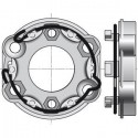 Support Universel Moteur Somfy Ø50mm & Ø60mm - Avec Anneau