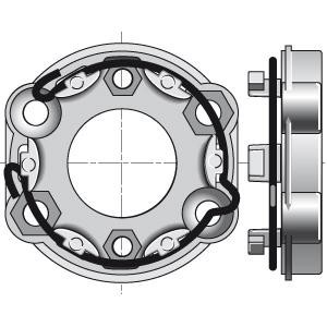 Support Universel Moteur Somfy Ø50mm & Ø60mm - Avec Anneau