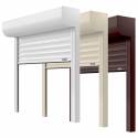Volet roulant rénovation sur mesure x5 - H:701mm x L:701mm - Blanc et RAL 9016 - Blanc