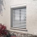 Brise soleil orientable sur mesure avec coffre x8 - H:2170mm x L:865mm - RAL 7016 - Gris anthracite