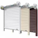 Volet roulant traditionnel sur mesure x2 - H:1320mm x L:1456mm - Gris 2900 sablé et Gris 2900 sablé