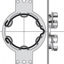 Support Moteur Somfy Ø50mm pour Caisson Bloc-Baie ou Rénovation - Entraxe 100m