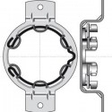 Support Moteur Somfy Ø50mm Omega - Entraxe 100mm - Caisson Type Evolution Profalux