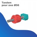 Tandem Profalux pour axe de diamètre 56
