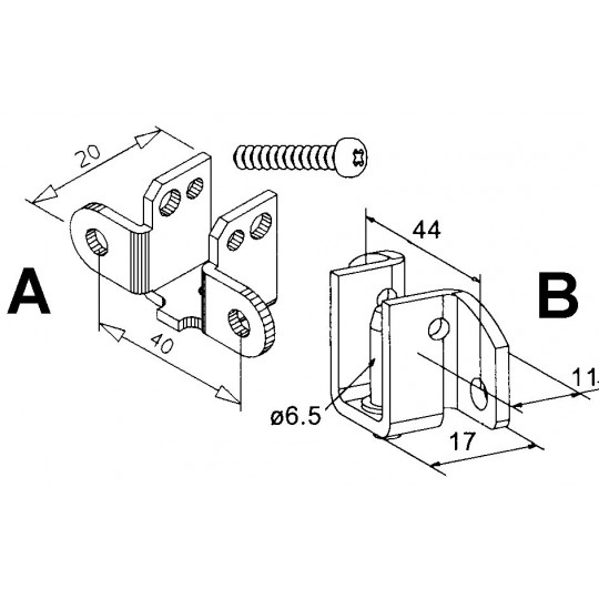 Coussinet + goupille pour embouts télescopiques Duo...