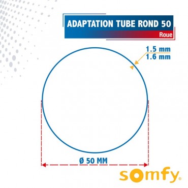 Roue pour tube Rond 50 pour...