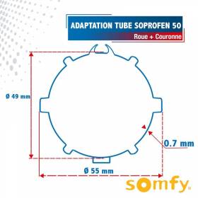 Roue pour tube SOPROFEN 50...
