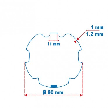 Roue + Couronne pour tube...