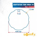 Roue + Couronne pour tube Imbac 85 pour Moteurs Somfy Ø50mm