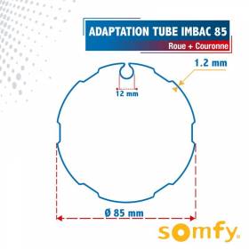 Roue + Couronne pour tube...
