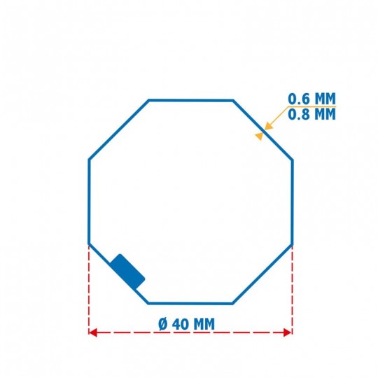 Roue + Couronne pour tube Octo 40 pour Moteurs Somfy Ø40mm