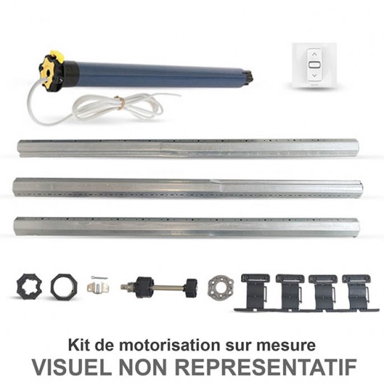 Kit axe motorisé RTS Somfy ® 9nm – 1,5m – ø40mm