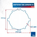 Roue pour tube SOPROFEN 50 pour Moteurs Nice Ø50mm