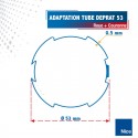 Roue + Couronne pour tube Deprat 53 pour Moteurs Nice Ø50mm