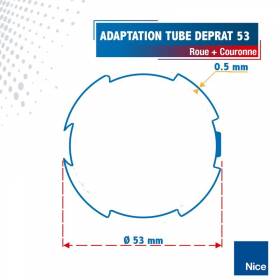 Roue + Couronne pour tube...