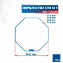 Roue + Couronne pour tube Octo 60 Etoile (Bubendorff) pour Moteurs Nice Ø50mm