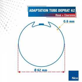 Roue + Couronne pour tube...