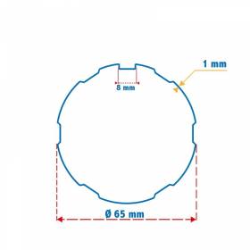 Roue + Couronne pour tube...