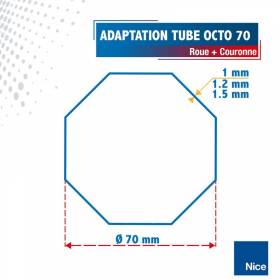 Roue + Couronne pour tube...