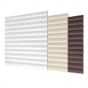Tablier de volet roulant x1 - H:2500mm x L:2380mm - RAL 9016 - Blanc et RAL 7016 - Gris anthracite