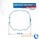 Roue + Couronne pour tube Deprat 53 pour Moteurs Deprat Ø50mm