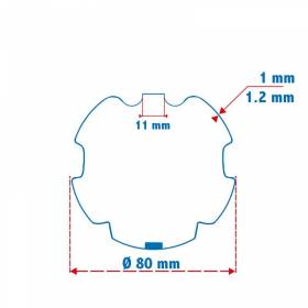 Roue + Couronne pour tube...