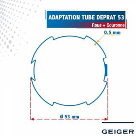 Roue + Couronne pour tube...