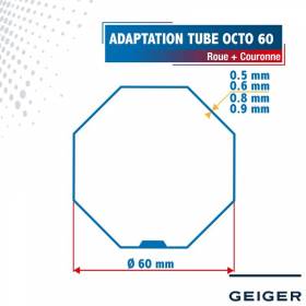 Roue + Couronne pour tube...