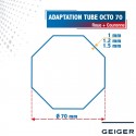 Roue + Couronne pour tube Octo 70 pour Moteurs Geiger Ø50mm