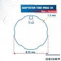 Roue + Couronne pour tube Imbac 85 pour Moteurs Geiger Ø50mm