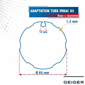 Roue + Couronne pour tube...