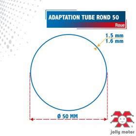 Roue pour tube Rond 50 pour...