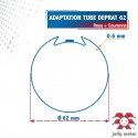 Roue + Couronne pour tube Deprat 62 pour Moteurs Enjoy / Jolly Motor Ø50mm
