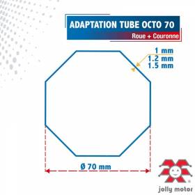 Roue + Couronne pour tube...