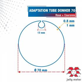 Roue + Couronne pour tube...