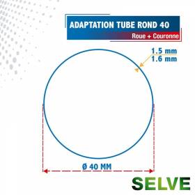 Roue + Couronne pour tube...