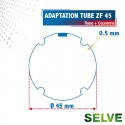 Roue + Couronne pour tube ZF 45 pour Moteurs Selve Ø35mm