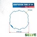 Roue + Couronne pour tube ZF 54 pour Moteurs Selve Ø45mm