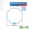 Roue + Couronne pour tube Octo 60 pour Moteurs Selve Ø45mm