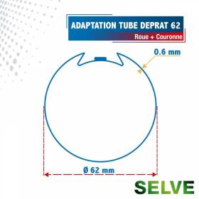 Roue + Couronne pour tube...