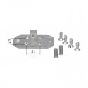 Support Moteur Deprat Ø50mm - Carré de 10mm + Vis