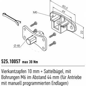 Support Moteur Nice Ø45mm -...