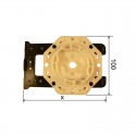 Support Sans Perçage Moteur Selve Ø35 & 45mm - Pour Coffre Rénovation de 110 à 165 mm