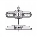 Plaque Point Fixe Moteurs Somfy Ø40mm - Livré sans anneau d\'arrêt